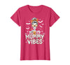 Mummy Vibes Halloween Coffee Funny Skeleton Tee Mummy Vibes Halloween Coffee Funny Skeleton Mother Mom T-Shirt - Red Heather