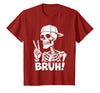 Skeleton Peace Sign Shirts For Men Women & Kids Bruh Skeleton Hand Peace Sign Halloween Skeleton Hand Sign T-Shirt -