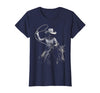 Cowgirl Western Rodeo Rodeo Cowgirl Western Horse T-Shirt - Navy Blue
