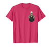 Funny Pocket Skeleton Halloween T Shirt For Men Funny Skeleton in The Pocket Halloween Kids Teens Adults T-Shirt - Red