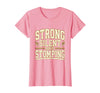 Mademark Strong Silent and Stomping Elephant Design T-Shirt - Women - Pink