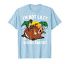 Disney Lion King Lazy Pumbaa Graphic T-Shirt T-Shirt - Baby Blue