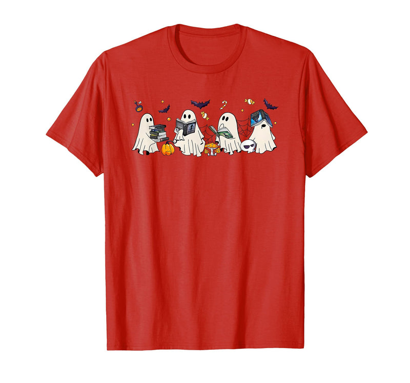 Bookish Ghost Throne Of Glass Halloween Tees Bookish Ghost Throne of Glass Halloween T-Shirt - Red