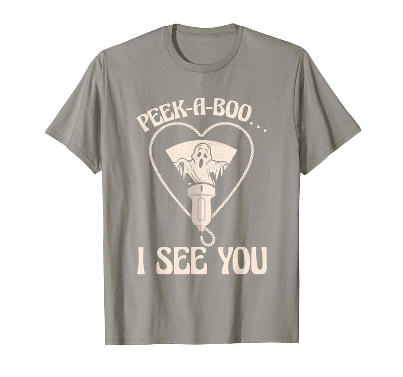 Ultrasound Tech Halloween Spooky Sonographer Gift Ultrasound Tech Xray Technician Spooky Sonographer Halloween T-Shirt -