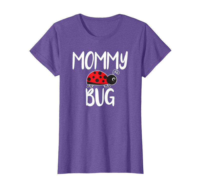 Funny Cute Ladybug Ideas For Mommy Mommy Bug Cute Ladybug Mom T-Shirt - Purple Heather
