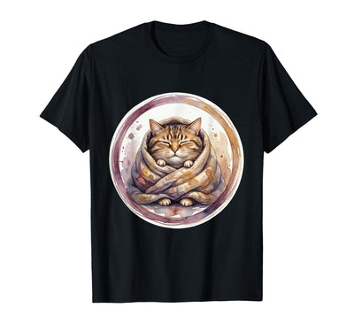 Mademark Cozy Burrito Cat Wrapped in Blanket T-Shirt