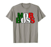 Italian Yeah B Mob Boss Italian Flag 1920s Costume Mafia Party T-Shirt - Slate Grey
