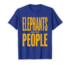 Mademark Elephants Are My People Safari Wildlife Design T-Shirt - Men - Royal Blue