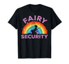 Halloween Fairy Security Father's Day Apparel Men Fairy Security Funny Dad Costume T-Shirt - Black