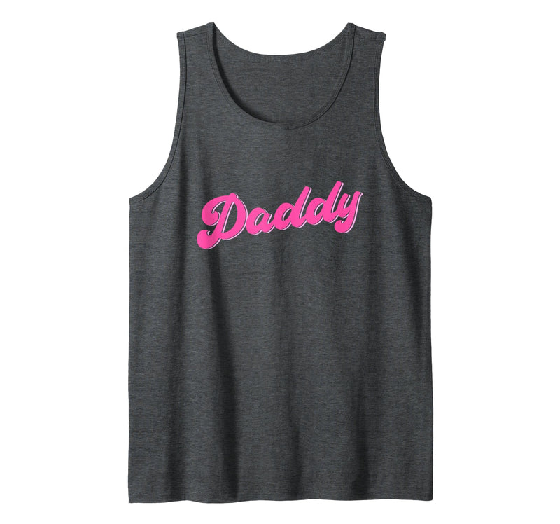 Gay Daddy Gay Pride LGBT Gay Pride LGBT Pink Bear Gay Daddy Tank Top - Dark Heather Grey