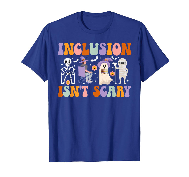 Halloween Applied Behavior Analysis Ghost Groovy Spooky ABA Therapist Halloween Groovy ABA Therapy T-Shirt - Royal Blue
