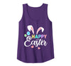Womens Happy Easter Bunny Easter Eggs Rabbit Ears Womens Tank Top in As Pictured