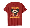 Disney Mickey Mouse Halloween Candy No Tricks Just Treats T-Shirt - Cranberry Red