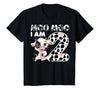Cow 2nd Birthday Gifts Co. Cow Moo Moo I'm Two - 2 Years Old Cow Lover 2nd Birthday T-Shirt - Black
