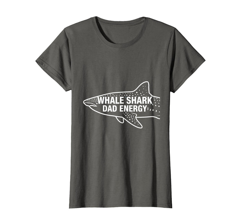 Mademark Whale Shark Dad Energy Ocean Lover Design T-Shirt - Asphalt Grey