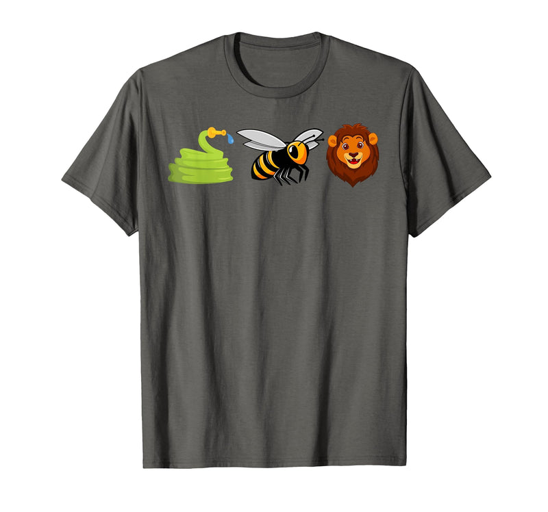 Funny Hoes Be Lying Pun Intended Shirt Men Women Hose Bee Lion Icons Funny Hoes Be Lying Pun Intended T-Shirt - Asphalt Grey