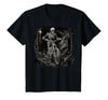 Scary Cyclist Skeleton Gifts Cycling Skeleton Mountain MTB Bicycle Cyclist Skeleton T-Shirt - Black