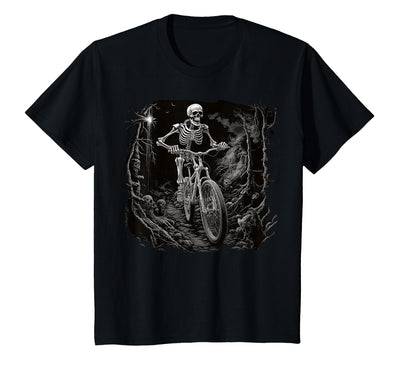Scary Cyclist Skeleton Gifts Cycling Skeleton Mountain MTB Bicycle Cyclist Skeleton T-Shirt