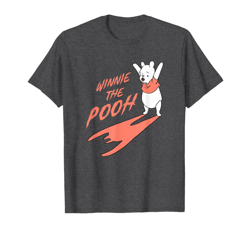 Disney Winnie The Pooh Halloween Casting Scary Shadow T-Shirt - Dark Heather Grey