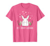 Cute Bunny Grandma Rabbit Grandmother T-Shirt in Pink Heather