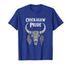 Chickasaw Pride Native American Nice Gifts Chickasaw Pride Tribe Native American Indian Buffalo T-Shirt - Royal Blue