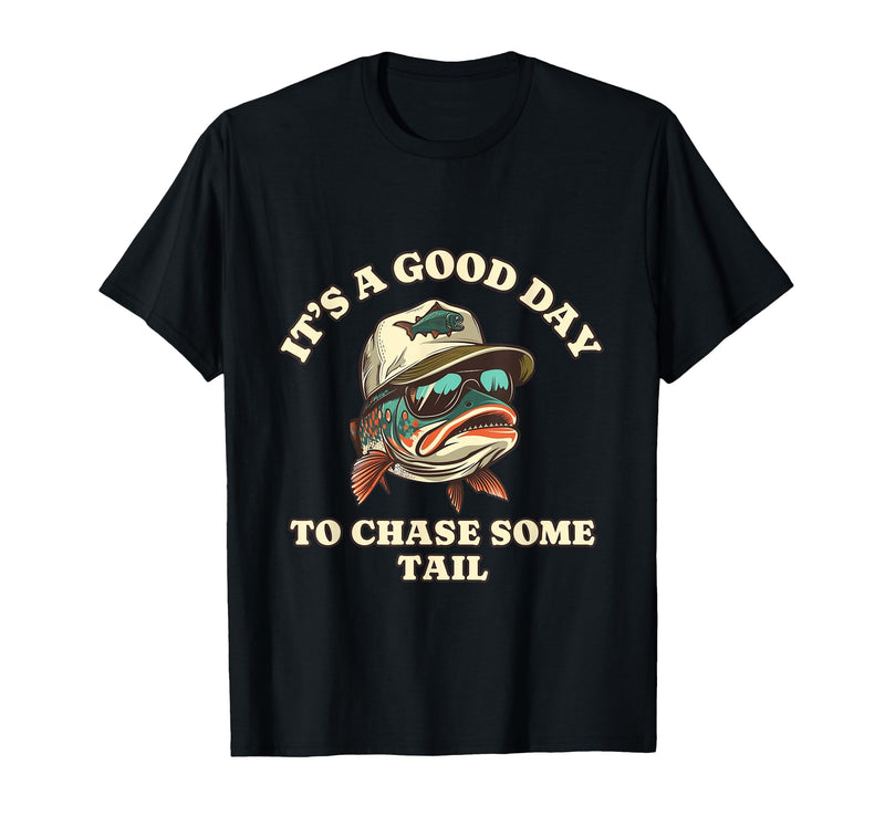 Funny Outdoor Anglers & Fisherman Designs Catch Fish and Laugh Hard with This Fishing Pun T-Shirt - Black