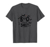 Mademark Halloween Humorous Boo Sheet Ghost Face Pun T-Shirt - Dark Heather Grey