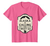 Alaska is Calling and I Must Go Mountains Bear T-Shirt - Pink Heather