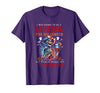 Funny Halloween Night Spooky Horror Lover Going to Be Liberal Halloween Head Would Not Fit Political T-Shirt - Purple