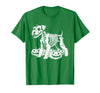 Miniature Schnauzer Lovers Halloween Dog Costume Miniature Schnauzer Skeleton Birthday Halloween Mens Womens T-Shirt - Kelly