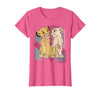 Disney Lion King Simba & Nala Meet Eyes Valentine's T-Shirt T-Shirt - Pink Heather
