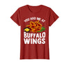 Homewise Shopper Buffalo Wings Buffalo Wings Funny Appetizer T-Shirt - Cranberry Red