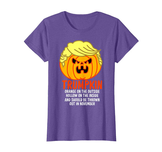 Trumpkin Halloween T-shirt Trumpkin Halloween Tshirt T-Shirt - Purple Heather