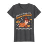 Halloween Retro Pumpkin Spice Ghost SLP Costume Speech Therapy Retro Spooky Fall Pumpkin Pathologist Season T-Shirt - Dark