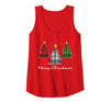 Christmas Trees Lights Buffalo Plaid Tee Gifts Trees Christmas Buffalo Red Plaid Men Women Christmas Tree Tank Top - Red