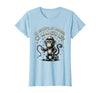 Mademark My Monkeys My Madness My Manager Life Circus Design T-Shirt - Women - Baby Blue