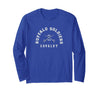 Gene Brown Designs Buffalo Soldiers Collegiate White Combo Long Sleeve T-Shirt - Royal Blue