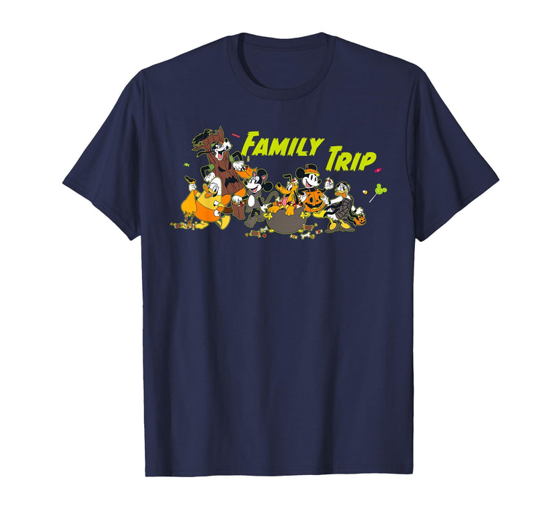 Disney Family Trip Halloween Costume Mickey & Friends T-Shirt - Navy Blue