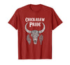 Chickasaw Pride Native American Nice Gifts Chickasaw Pride Tribe Native American Indian Buffalo T-Shirt - Cranberry Red