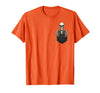 Funny Pocket Skeleton Halloween T Shirt For Men Funny Skeleton in The Pocket Halloween Kids Teens Adults T-Shirt - Orange