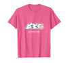 Bad Mood Sleeping Cow Tee Moooody Cow Beef Milk Farm Animals T-Shirt - Pink Heather