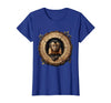 Mademark Capuchin Monkey in Hollow Log Illustration T-Shirt - Women - Royal Blue