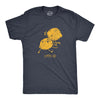 Funny for Men Food Joke for Guys with Funny Sayings Sarcastic T-Shirt in Heather Navy - Lemon Aid
