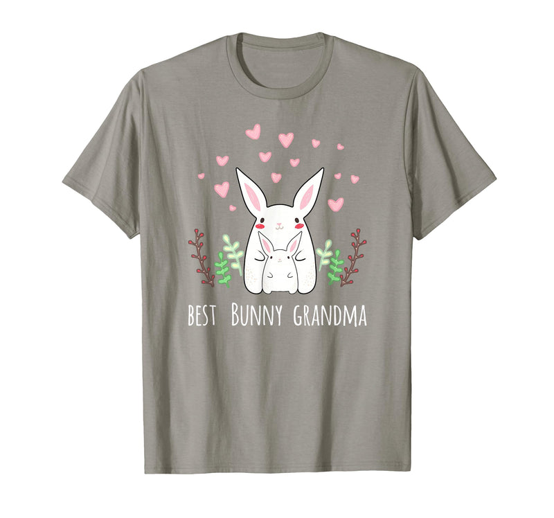 Cute Bunny Grandma Rabbit Grandmother T-Shirt in Slate Grey