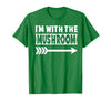 Funny Lazy & Easy Halloween Couple Costume Tee I'm with The Mushroom Halloween Costume Mushroom Halloween T-Shirt - Kelly