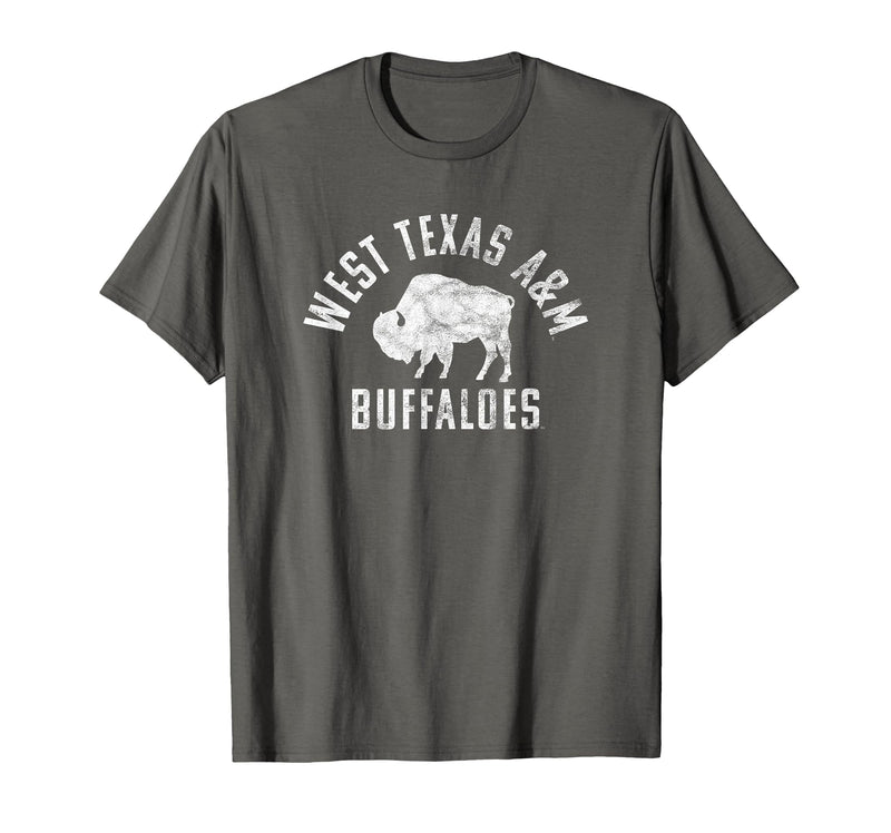 Campus Lab West Texas A&M WTAMU Buffaloes Large T-Shirt - Asphalt Grey