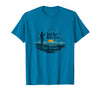 Mademark Boat Hair Don't Care Fish Beware Fishing Apparel T-Shirt - Sapphire Blue