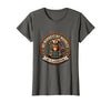 Mademark My Monkeys My Madness My Classroom Circus Design T-Shirt - Women - Asphalt Grey