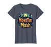 Mademark Halloween - Monsters & Creatures T-Shirt - Heather Blue-lets Do