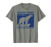 Svalbard T-Shirt Co. Svalbard Norway Polar Bear T Shirt Spitsbergen Longyearbyen T-Shirt - Olive Heather